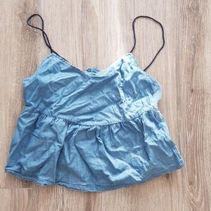 Zara denim tank top